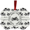 Motorcycle Metal Frame Ornament - Double Sided w/ Name or Text