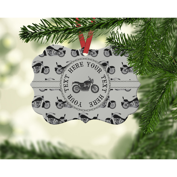 Motorcycle Christmas Ornament (On Tree)