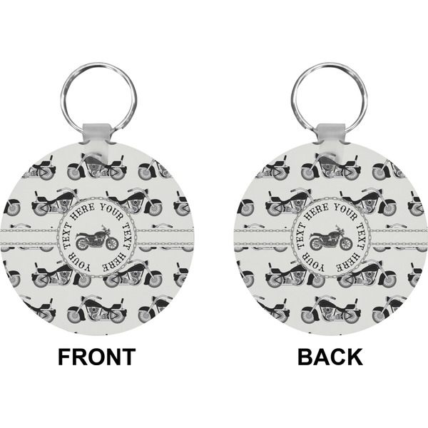 Motorcycle Circle Keychain (Front + Back)