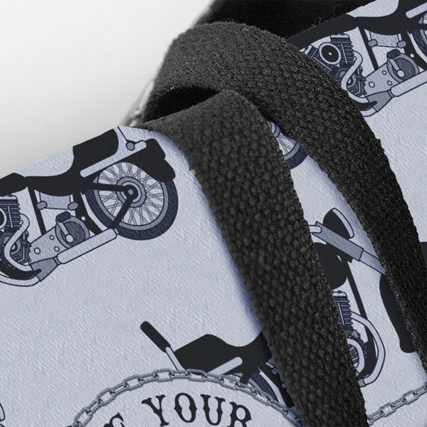 Motorcycle Closeup of Tote w/Black Handles