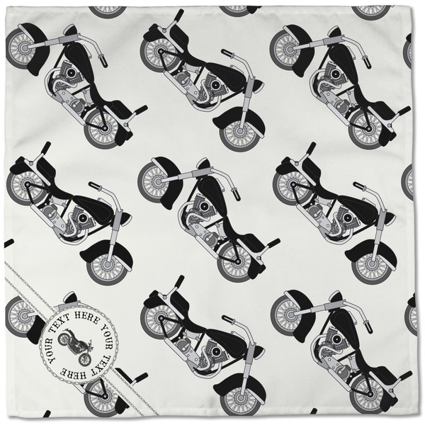 Motorcycle Cloth Napkins - Personalized Dinner (Full Open)