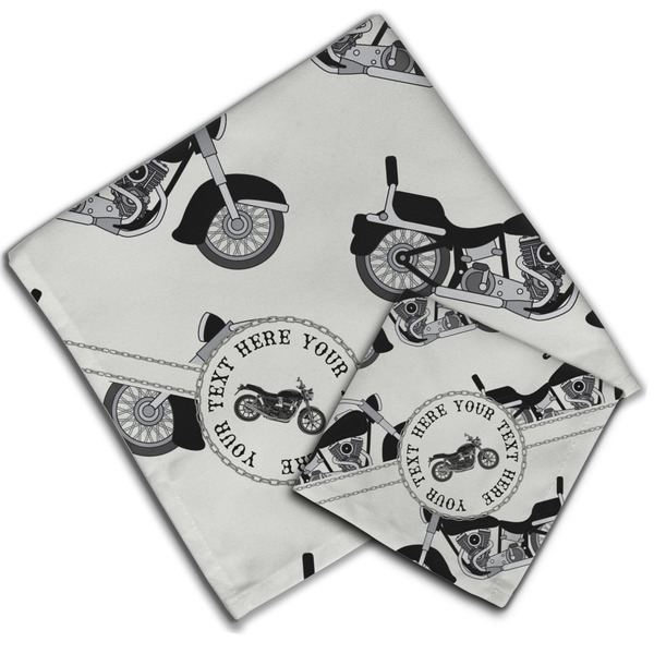 Motorcycle Cloth Napkins - Personalized Lunch & Dinner (PARENT MAIN)