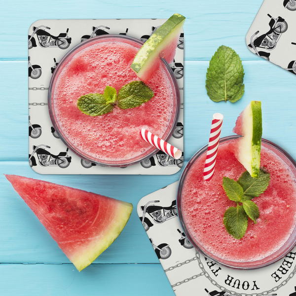 Motorcycle Coaster Set - LIFESTYLE