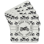 Motorcycle Cork Coaster - Set of 4 w/ Name or Text