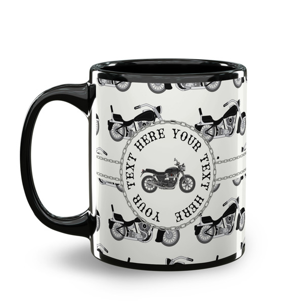 Motorcycle Coffee Mug - 11 oz - Black