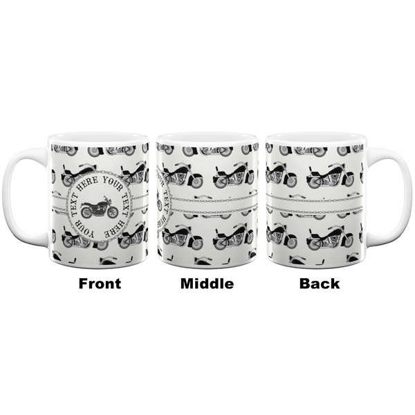Motorcycle Coffee Mug - 11 oz - White APPROVAL
