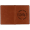 Motorcycle Cognac Leather Passport Holder Outside Single Sided - Apvl