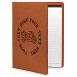 Motorcycle Leatherette Portfolio with Notepad (Personalized)