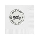 Motorcycle Coined Cocktail Napkins (Personalized)