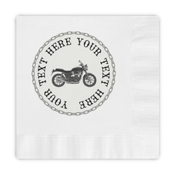 Motorcycle Embossed Decorative Napkins (Personalized)