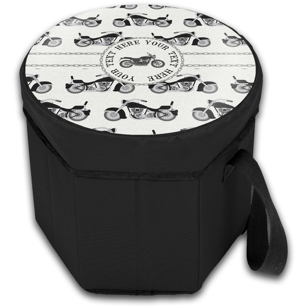 Motorcycle Collapsible Personalized Cooler & Seat (Closed)