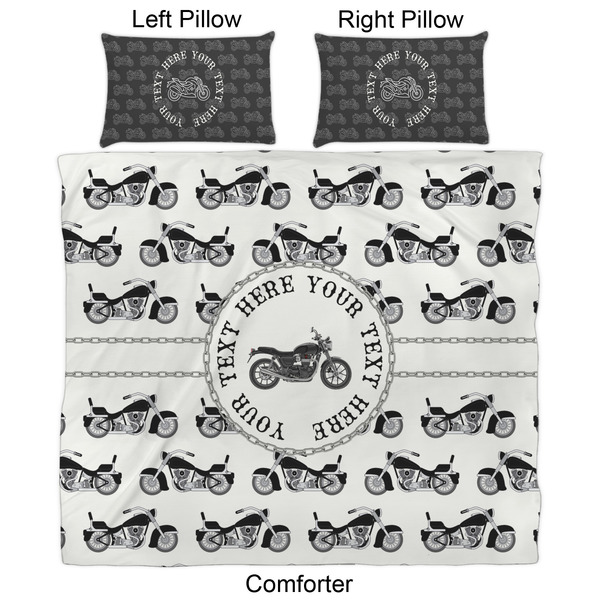 Motorcycle Comforter Set - King - Approval