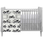Motorcycle Crib Comforter / Quilt (Personalized)