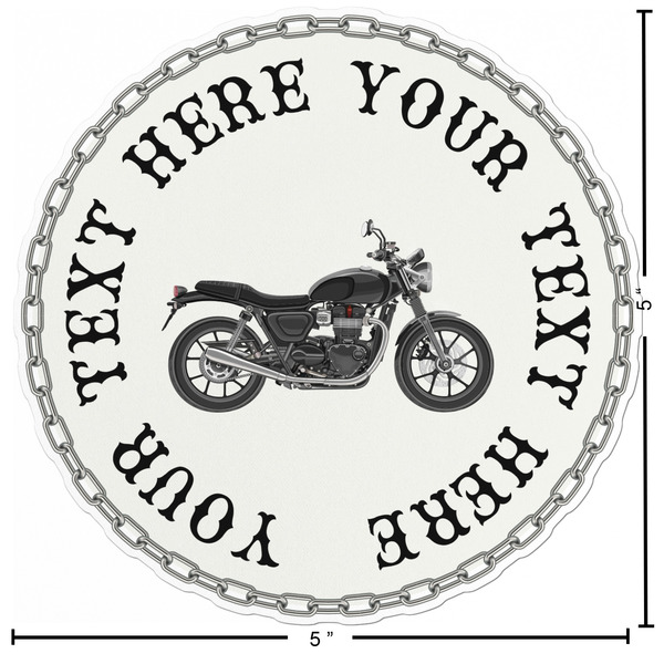Motorcycle Custom Shape Iron On Patches - L - APPROVAL