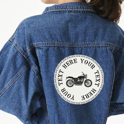 Motorcycle Large Custom Shape Patch - 2XL (Personalized)