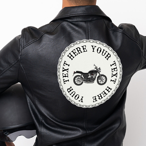 Motorcycle Custom Shape Iron On Patches - XXXL - APPROVAL