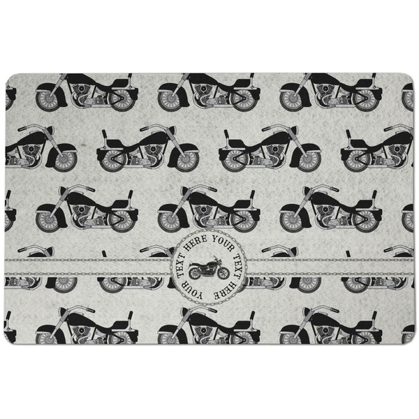 Custom Motorcycle Dog Food Mat w/ Name or Text