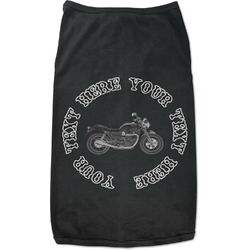 Motorcycle Black Pet Shirt - L (Personalized)