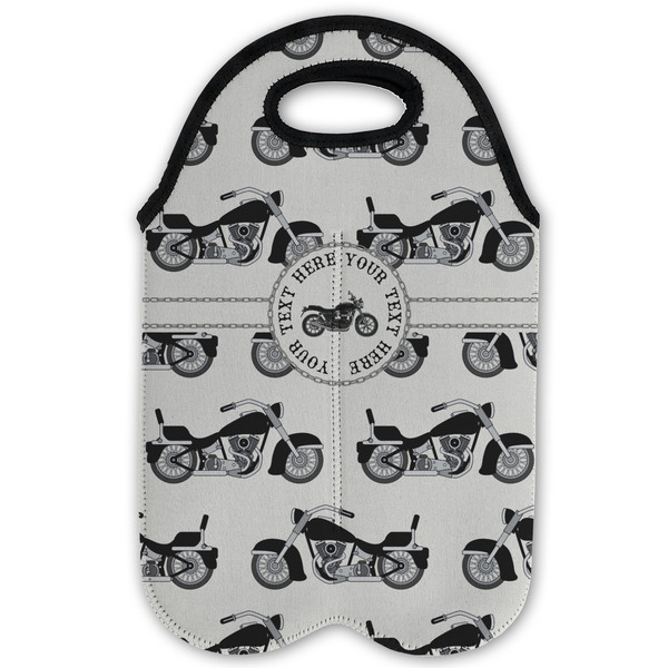 Motorcycle Double Wine Tote - Flat (new)