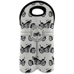 Motorcycle Wine Tote Bag (2 Bottles) (Personalized)