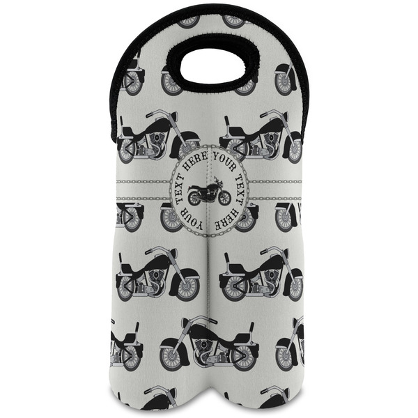 Custom Motorcycle Wine Tote Bag (2 Bottles) (Personalized)