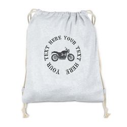 Motorcycle Drawstring Backpack - Sweatshirt Fleece (Personalized)