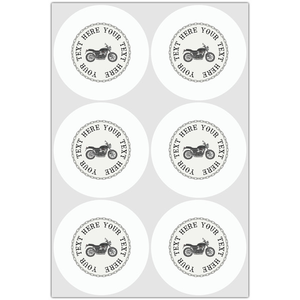 Motorcycle Drink Topper - Large - Set of 6