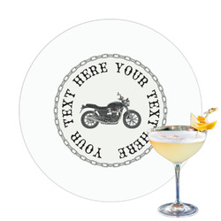 Motorcycle Printed Drink Topper (Personalized)