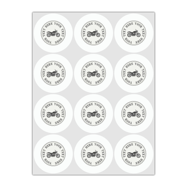 Motorcycle Drink Topper - Small - Set of 12