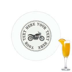 Motorcycle Printed Drink Topper - 2.15" (Personalized)