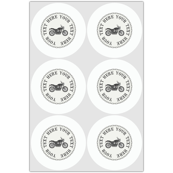 Motorcycle Drink Topper - XLarge - Set of 6