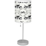 Motorcycle 7" Drum Lamp with Shade Linen (Personalized)