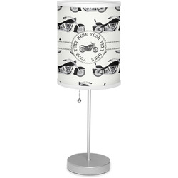 Motorcycle 7" Drum Lamp with Shade Polyester (Personalized)