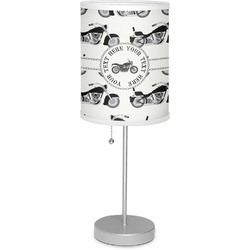 Motorcycle Lamp with Drum Shade (Personalized)