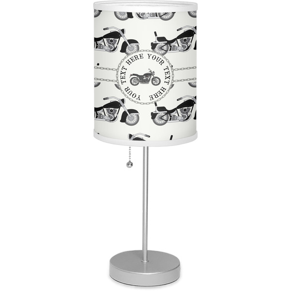 Custom Motorcycle 7" Drum Lamp with Shade Polyester (Personalized)