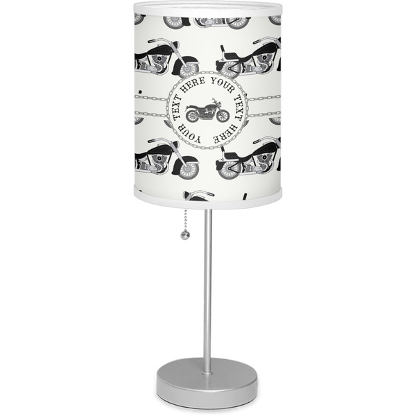 Custom Motorcycle Lamp with Drum Shade (Personalized)