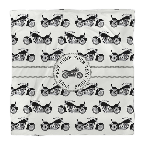 Motorcycle Duvet Cover - Queen - Front