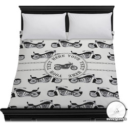 Motorcycle Duvet Cover - Full / Queen (Personalized)