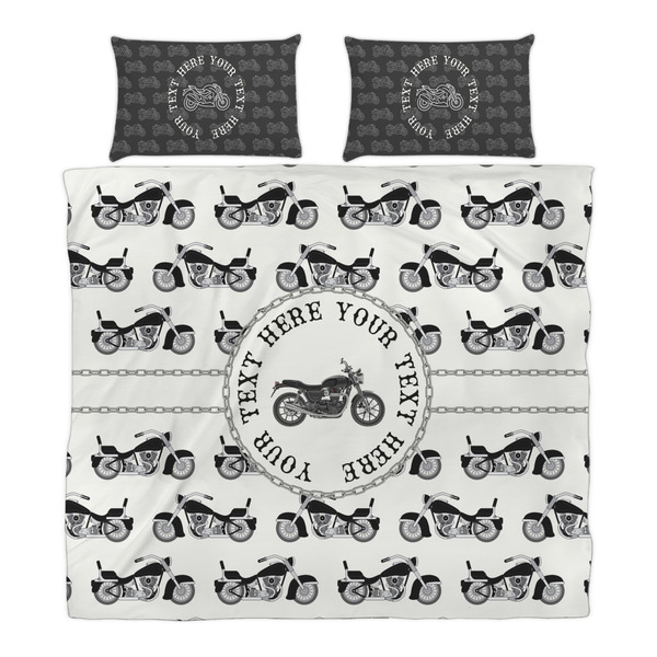Motorcycle Duvet Cover Set - King - Alt Approval