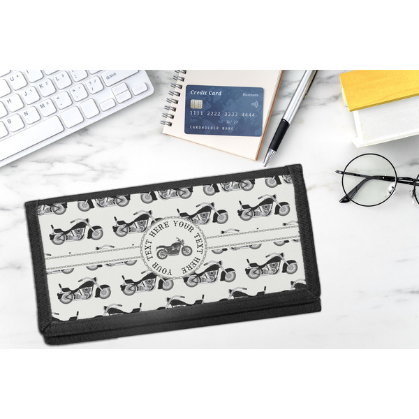 Motorcycle DyeTrans Checkbook Cover - LIFESTYLE