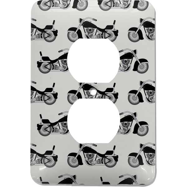 Custom Motorcycle Electric Outlet Plate
