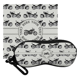 Motorcycle Eyeglass Case & Cloth (Personalized)