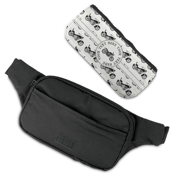 Motorcycle Fanny Packs - FLAT (flap off)