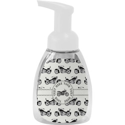 Motorcycle Foam Soap Bottle - White (Personalized)