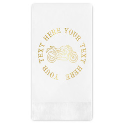 Motorcycle Guest Napkins - Foil Stamped (Personalized)