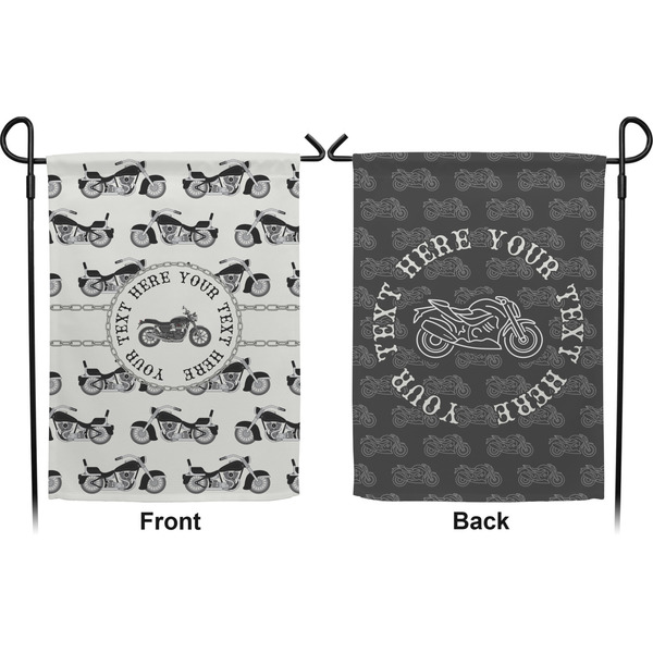 Motorcycle Garden Flag - Double Sided Front and Back