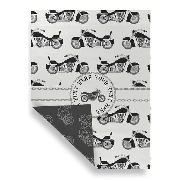 Motorcycle Garden Flags - Large - Double Sided - FRONT FOLDED