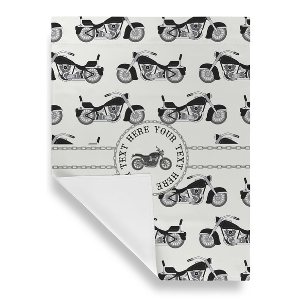 Motorcycle Garden Flags - Large - Single Sided - FRONT FOLDED