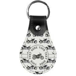 Motorcycle Genuine Leather Keychain (Personalized)