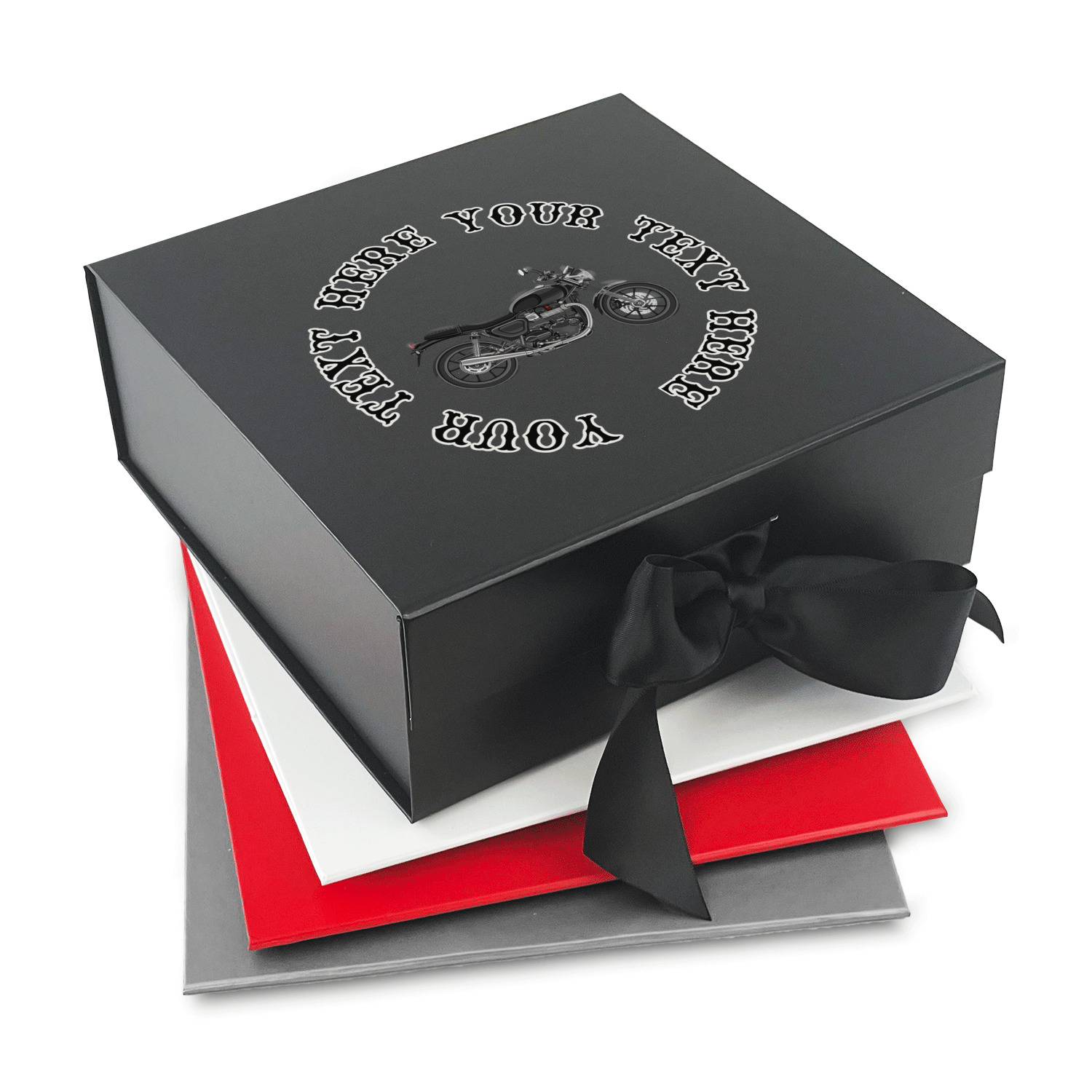 Custom Motorcycle Gift Box with Magnetic Lid (Personalized